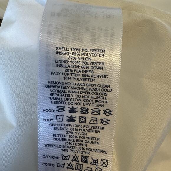 Lands End Down Hood Vest Women’s 1X (16W-18W)Plus Size 600 Fill Puffer White NEW - Picture 10 of 10